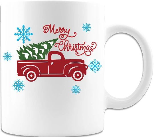 Merry Christmas Truck Left
